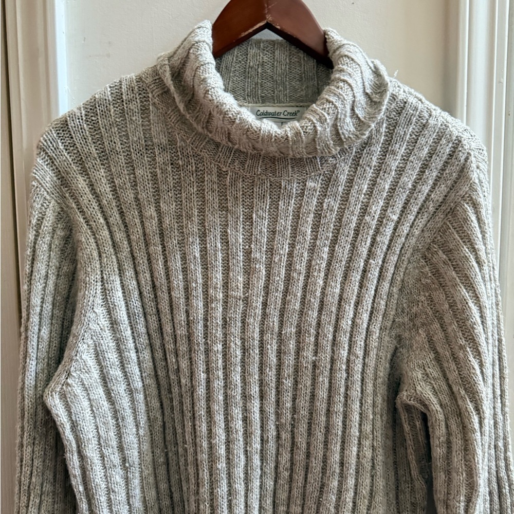 Cold water Creek Ribbed Turtleneck Sweater - Picture 6 of 9